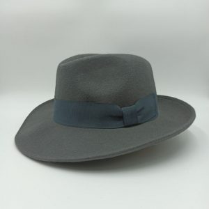 καπέλο μάλλινο γκρι GRAY felt wool fedora hat AA14545