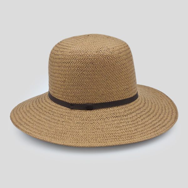 ψάθινο καλοκαιρινό καπέλο PAMELA STRAW HAT BROWN