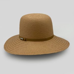 ψάθινο καλοκαιρινό καπέλο PAMELA STRAW HAT CAMEL