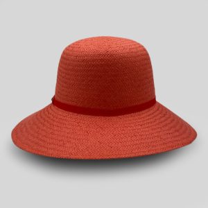 ψάθινο καλοκαιρινό καπέλο PAMELA STRAW HAT RED