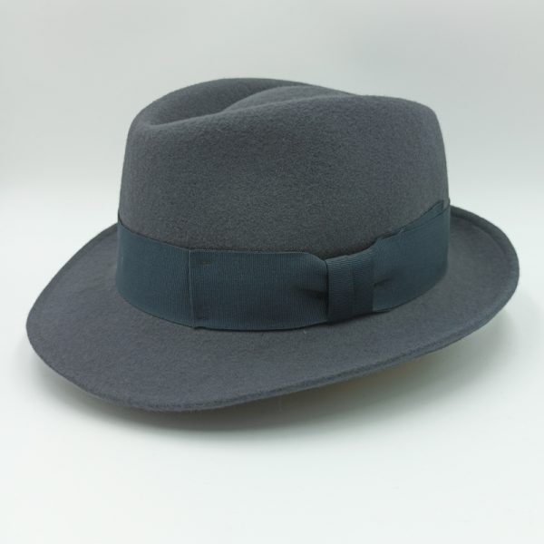 καπέλο μάλλινο γκρι gray TRILBY LOW CROWN HATBAND AA14837