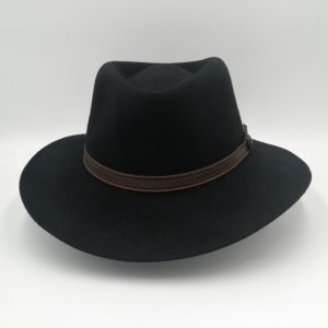 καπέλο μάλλινο μαύρο black plantation felt wool belt AA14870b