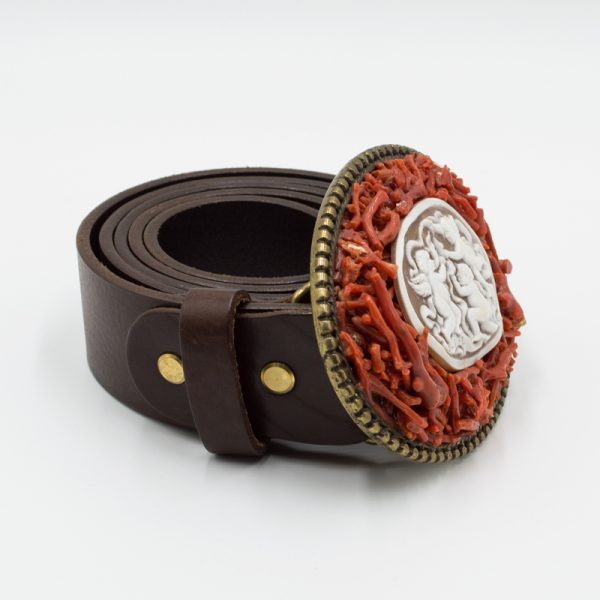 Belt with Cοral & Cameo 2