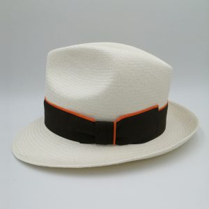 καπέλο PANAMA FEDORA WHITE BB20395 side
