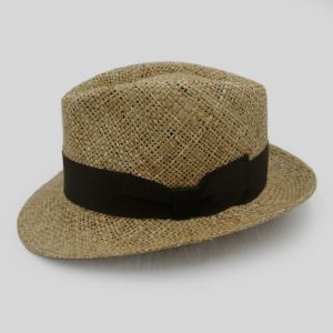ψάθινο καλοκαιρινό καπέλο TRILBY LOW CROWN BAKU BB20340