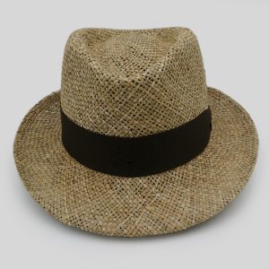 ψάθινο καλοκαιρινό καπέλο TRILBY LOW CROWN BAKU BB20340
