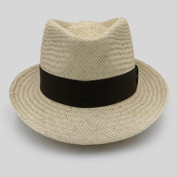 ψάθινο καλοκαιρινό καπέλο TRILBY LOW CROWN NATURAL STRAW