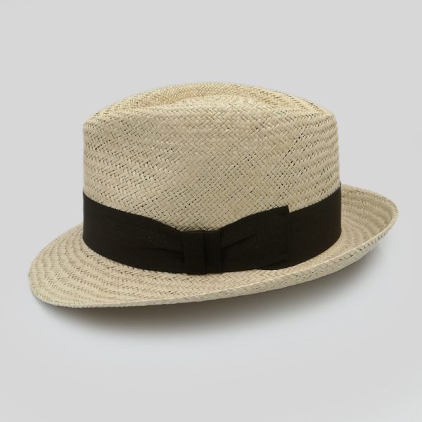 ψάθινο καλοκαιρινό καπέλο TRILBY LOW CROWN NATURAL STRAW
