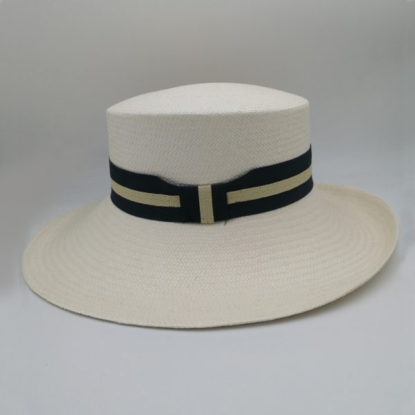 καπέλο PANAMA HAT ALAMUDDIN CANOTIER WHITE BB22724 side