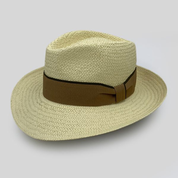 ψάθινο καλοκαιρινό καπέλο TRILBY LOW CROWN NATURAL