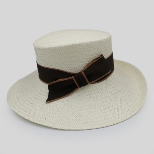 ψάθινο καλοκαιρινό καπέλο SUMMER STRAW HAT ALAMUDDIN CANOTIER STRAW CAMEL