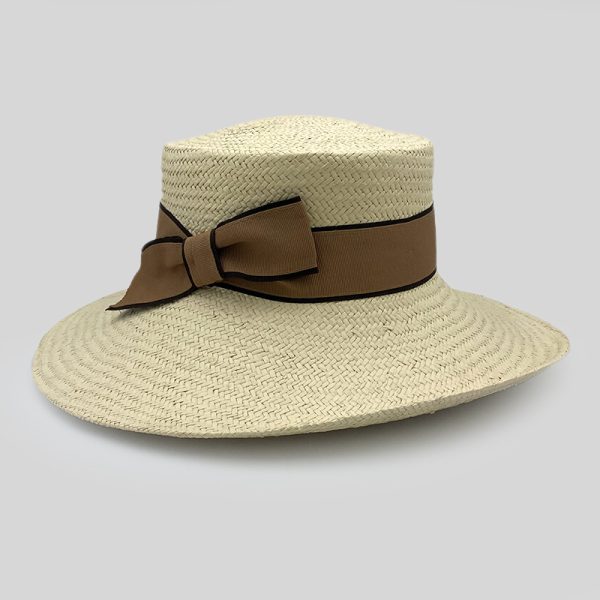 ψάθινο καλοκαιρινό καπέλο SUMMER STRAW HAT ALAMUDDIN CANOTIER STRAW NATURAL