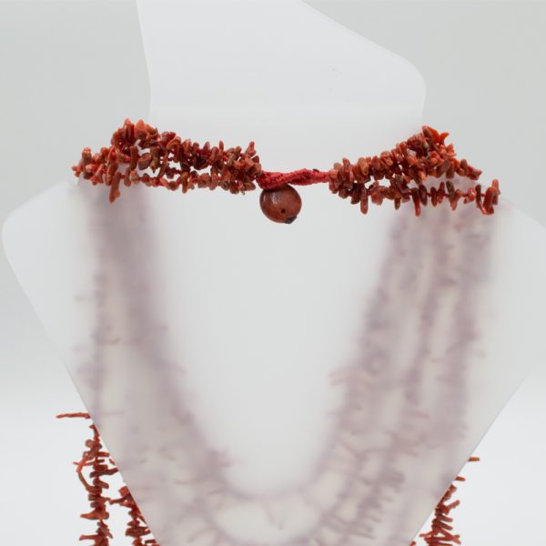 κολιέ Multi Strand Necklace with Cοral Branch n06 c