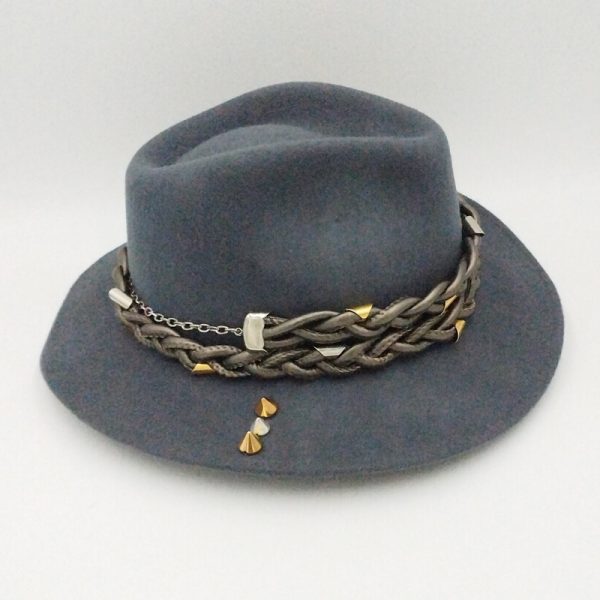 καπέλο μάλλινο στολισμένο hat exclusive felt wool no22b-14745
