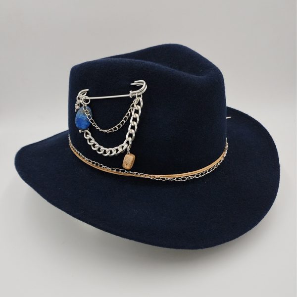 καπέλο μάλλινο στολισμένο hat exclusive felt wool no31a-14745