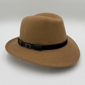 καπέλο μάλλινο camel felt wool Indy hat AA14112