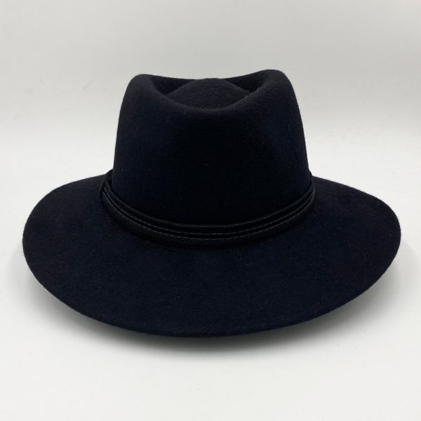 καπέλο μάλλινο μαύρο black plantation feltwool waterproof hat AA9020a