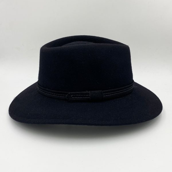 winter felt wool plantation waterproof black hat