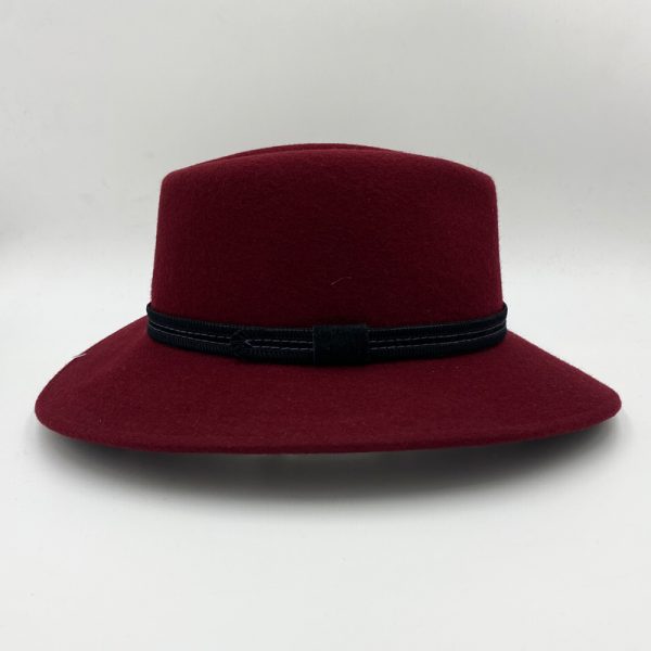 καπέλο μάλλινο μπορντώ bordeaux plantation feltwool waterproof hat AA9020b
