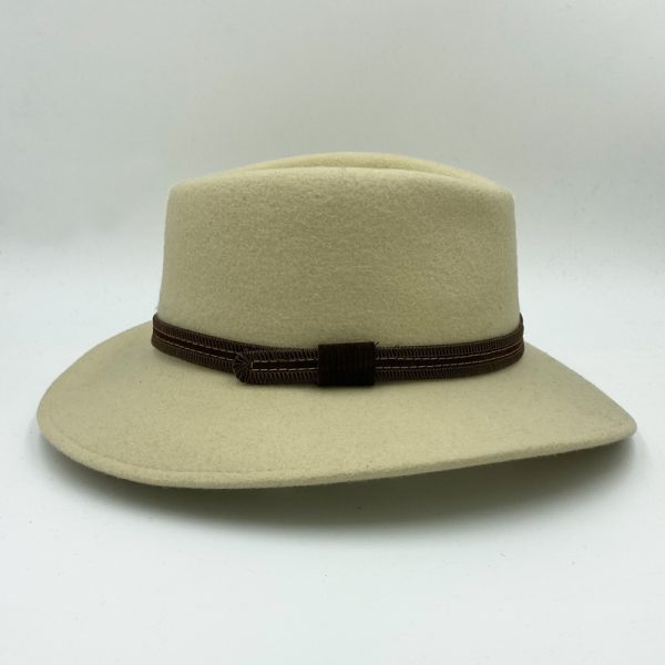 καπέλο μάλλινο εκρου ecru plantation feltwool waterproof hat AA9020b