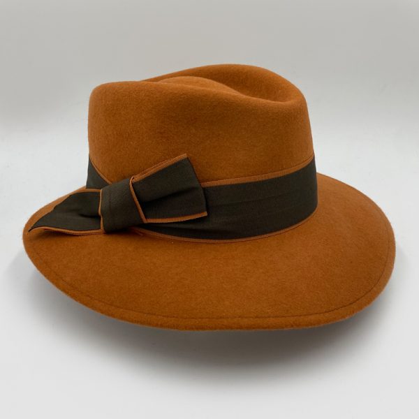 καπέλο μάλλινο tobacco female trilby feltwool AA9103
