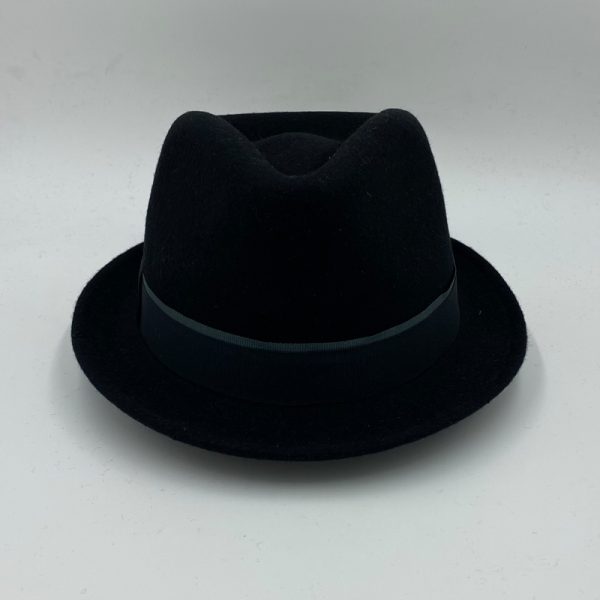 καπέλο μάλλινο μαύρο black FEMALE TRILBY FELTWOOL AA9105