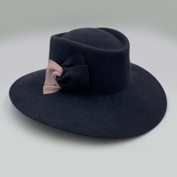 καπέλο μάλλινο γκρι gray gambler felt wool AA9096