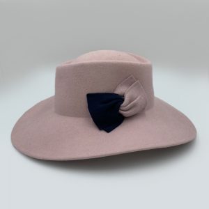 καπέλο μάλλινο ροζ pink gambler felt wool AA9096