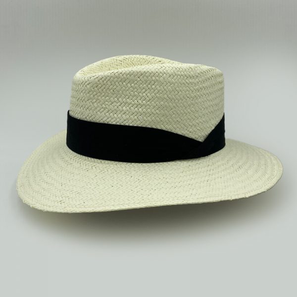 summer straw ecru hat plantation hatband