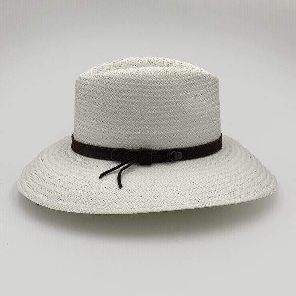 ψάθινο καλοκαιρινό καπέλο SUMMER STRAW HAT PLANTATION WIDE BRIMMED WHITE