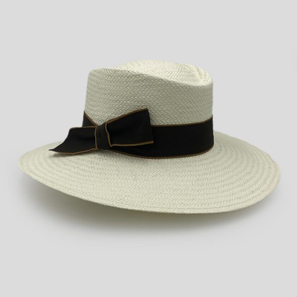 ψάθινο καλοκαιρινό καπέλο SUMMER STRAW HAT GAMBLER ECRU