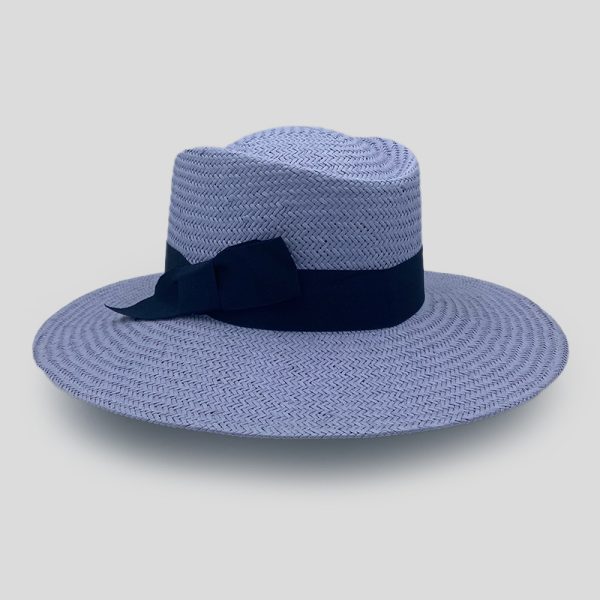 ψάθινο καλοκαιρινό καπέλο SUMMER STRAW HAT GAMBLER LILAC