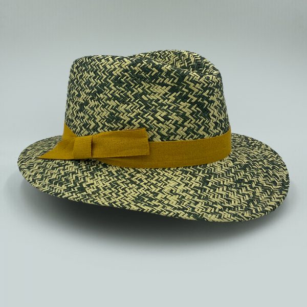 olive summer straw hat trilby