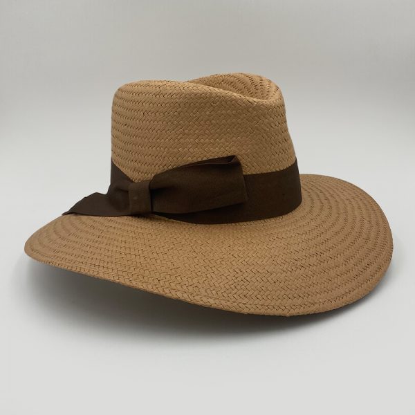 camel summer straw hat plantation