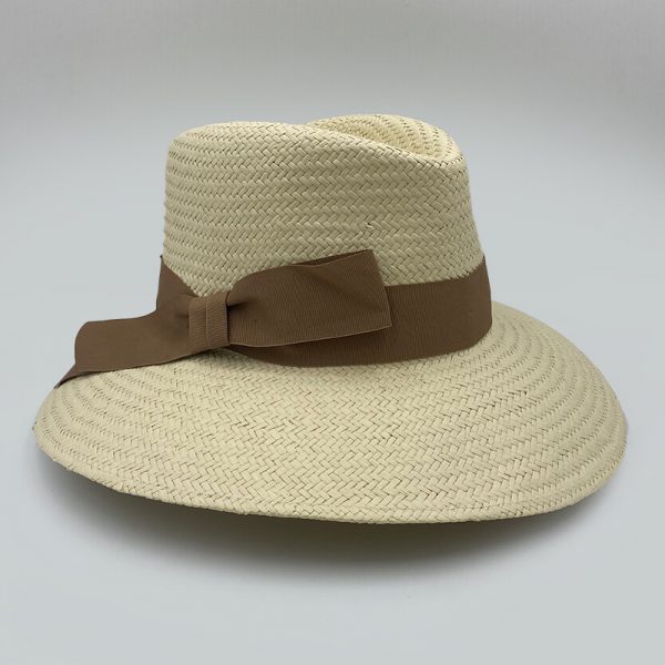 natural summer straw hat plantation