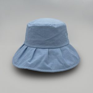 summer cotton hat light blue