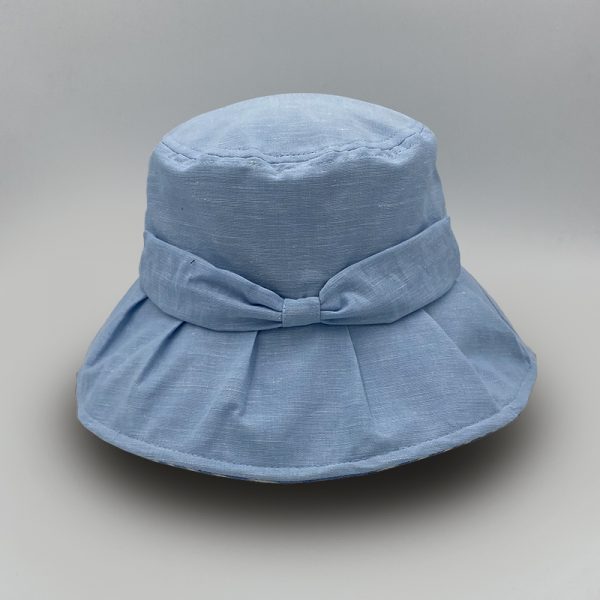summer cotton hat light blue