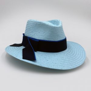 ψάθινο καλοκαιρινό καπέλο summer plantation straw hat light blue