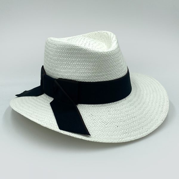 ψάθινο καλοκαιρινό καπέλο summer plantation straw hat white