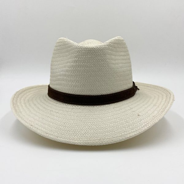 καπέλο PANAMA HAT WHITE PLANTATION FINE BLANCO