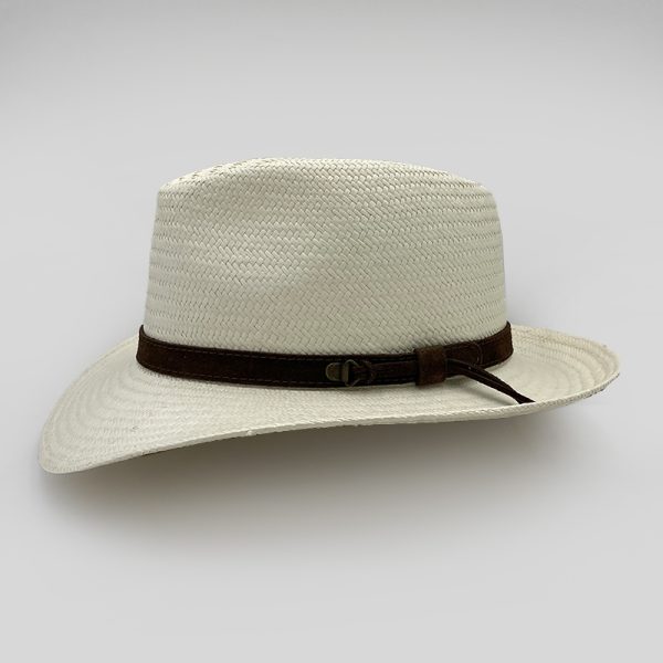 καπέλο PANAMA HAT WHITE PLANTATION FINE BLANCO