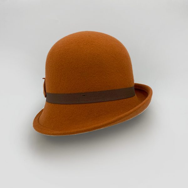 καπέλο μάλλινο hat felt wool female AA9104 TOBACCO A