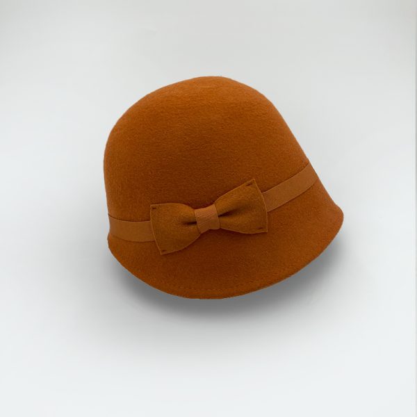 καπέλο μάλλινο retro hat feltwool AA9111 TOBACCO