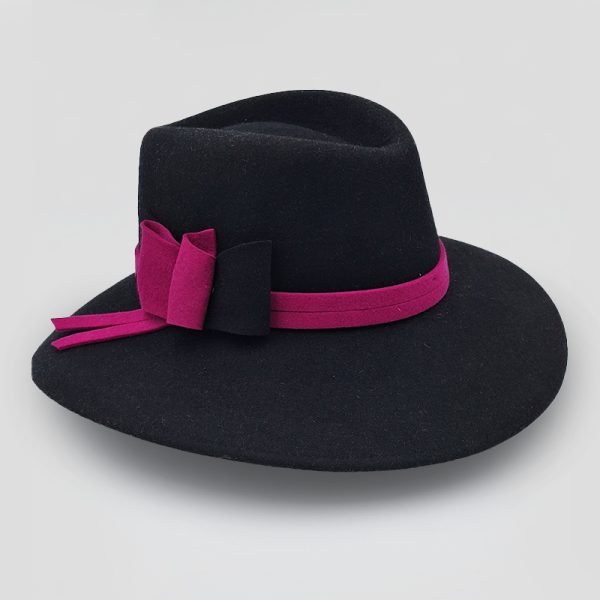 καπέλο μάλλινο μαύρο hat plantation feltwool black AA9150