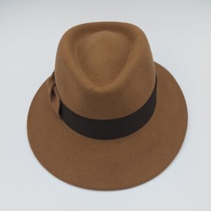 καπέλο μάλλινο trilby hat feltwool AA9147 CAMEL a