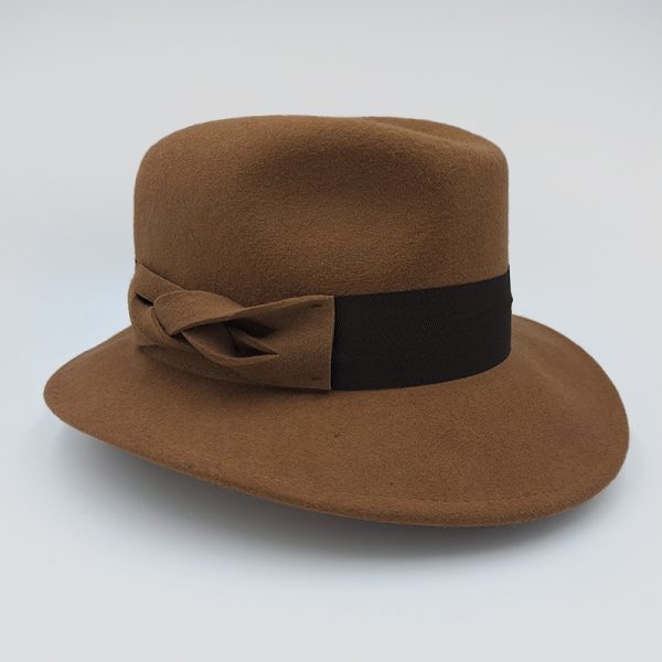 καπέλο μάλλινο hat felt wool camel AA9148