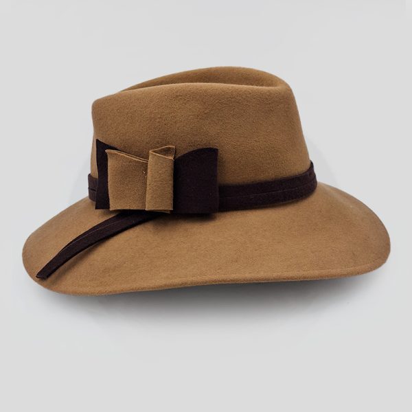 καπέλο μάλλινο hat plantation feltwool camel AA9150
