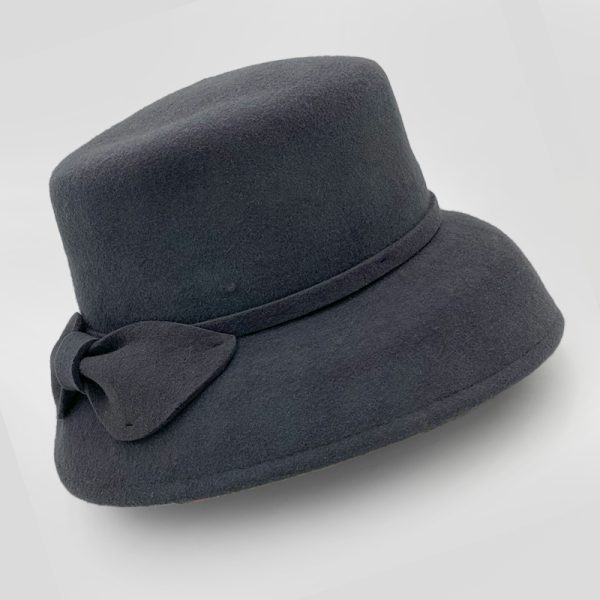 καπέλο μάλλινο γκρι hat felt wool AA9145 GRAY