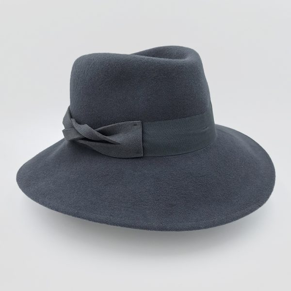 καπέλο μάλλινο γκρι hat feltwool braid gray AA9149