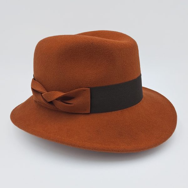 καπέλο μάλλινο hat felt wool Tobacco AA9148